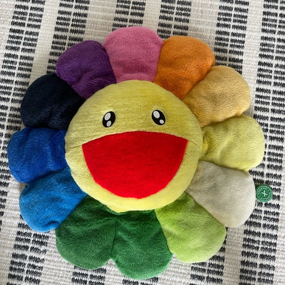 Takashi Murakami Flower Plush Cushion - X-Large by Takashi Murakami - Picture 3 of 4